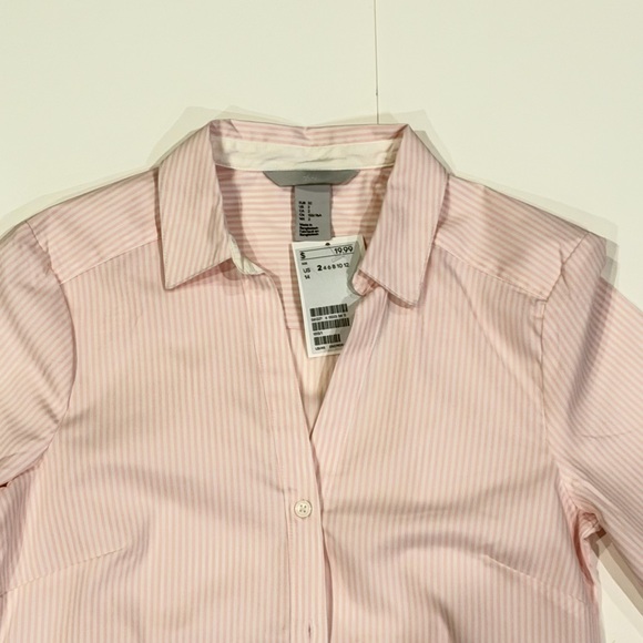 H&M Light Pink Striped Jacket - Picture 2 of 5
